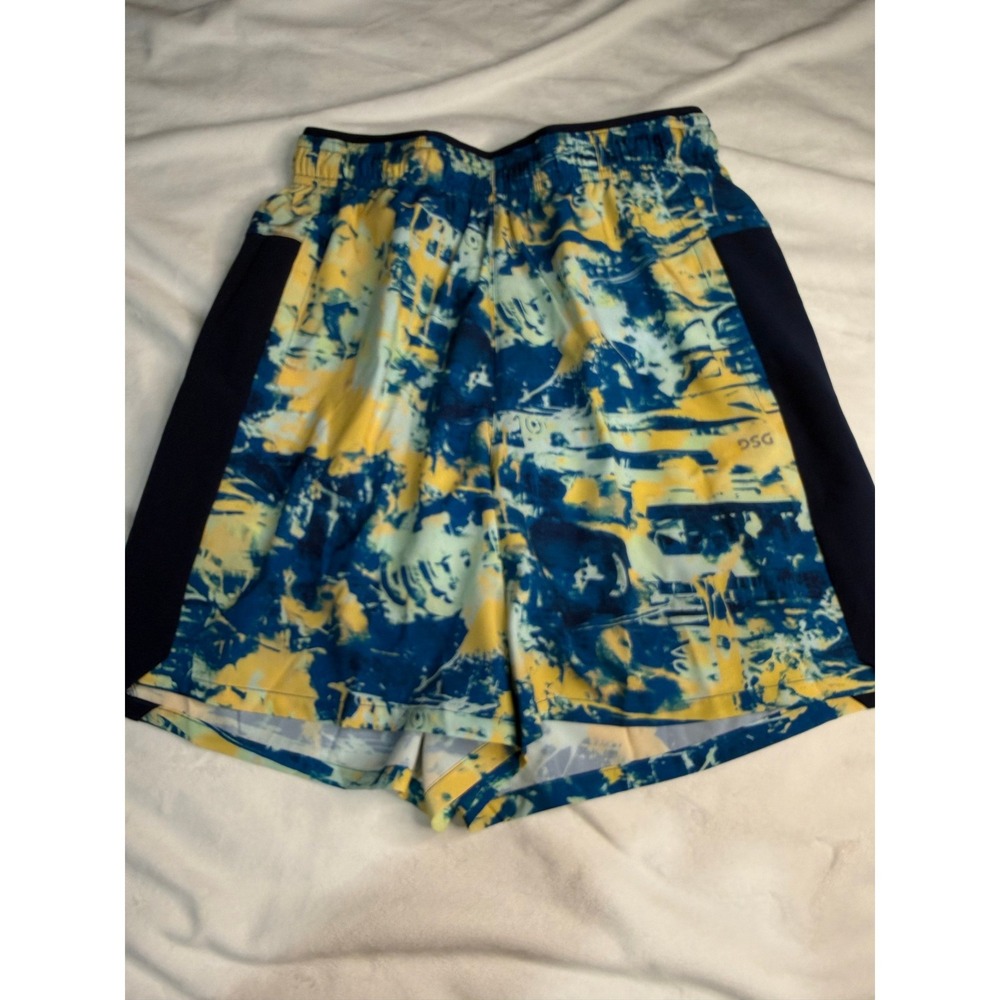 Mens 5" 2 in 1 Stride Shorts Athletic Fit Brief Lined Pull On Pockets DSG XS